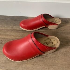 Lotta from Stockholm Classic Vegan Leather Vlogs Red Eur 41